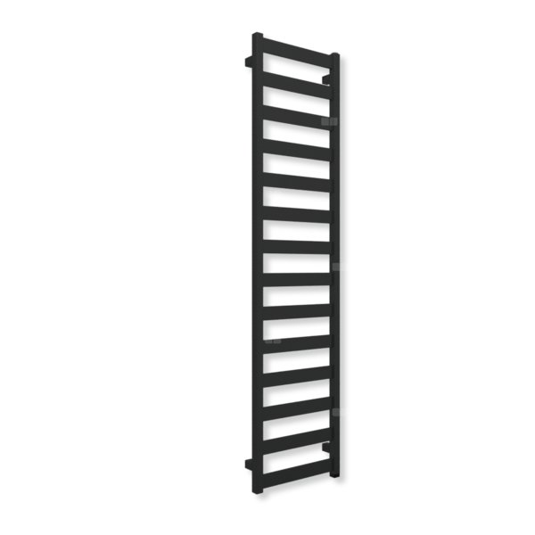 Grzejnik drabinkowy TERMA VIVO ONE, podłączenie S8, wym. 1630 x 400 mm, kolor czarny jak kruk soft (farba), moc 503W