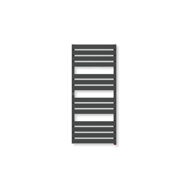 Grzejnik drabinkowy TERMA WARP T ONE, podłączenie S1, wym. 1110 x 500 mm, kolor czarny jak kruk soft (farba), moc 553W