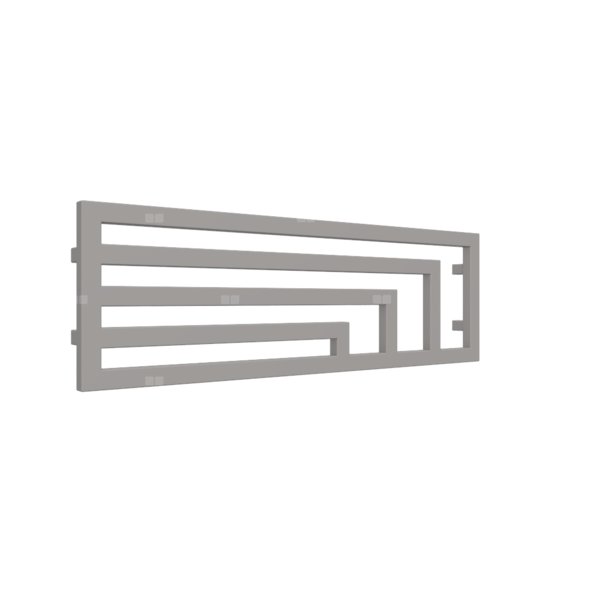 Grzejnik drabinkowy TERMA ANGUS H, podłączenie YL, wym. 360 x 1140 mm, kolor metaliczny beż, moc 416W