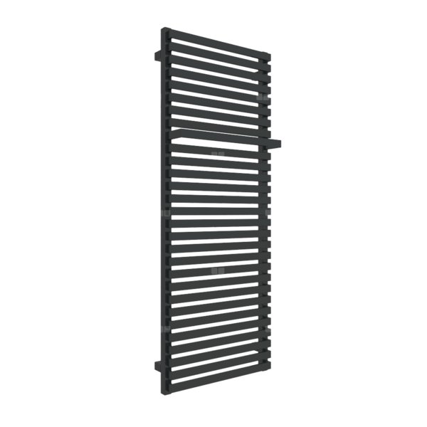 Grzejnik drabinkowy TERMA CITY, podłączenie LX, wym. 1320 x 500 mm, kolor czarny jak kruk mat RAL9005, moc 739W