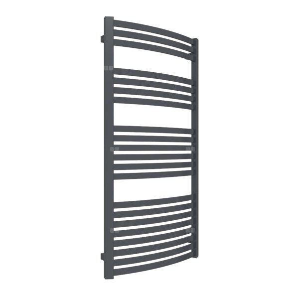 Grzejnik drabinkowy TERMA DEXTER, podłączenie ZX, wym. 1220 x 600 mm, kolor szary antracytowy soft RAL7016, moc 640W