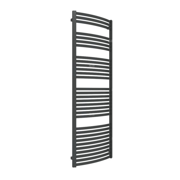 Grzejnik drabinkowy TERMA DEXTER, podłączenie Z8, wym. 1760 x 600 mm, kolor czarny jak kruk soft RAL9005, moc 906W
