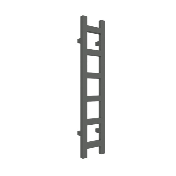 Grzejnik drabinkowy TERMA EASY, podłączenie SX, wym. 960 x 200 mm, kolor szary drogowy b soft RAL7043, moc 187W