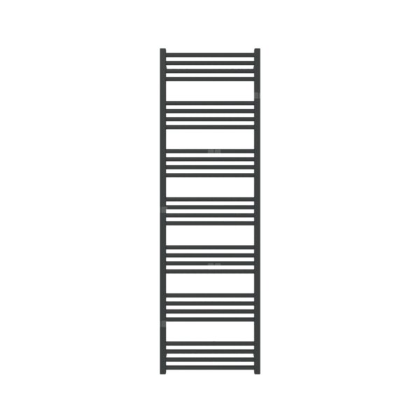Grzejnik drabinkowy TERMA FIONA, podłączenie Z8, wym. 1620 x 500 mm, kolor czarny jak kruk mat RAL9005, moc 689W