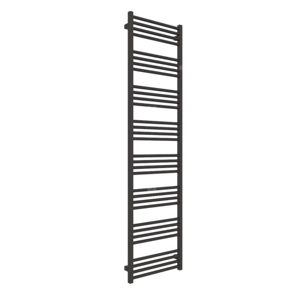 Grzejnik drabinkowy TERMA FIONA, podłączenie Z1, wym. 1860 x 480 mm, kolor brązowy czarny RAL8022, moc 767W
