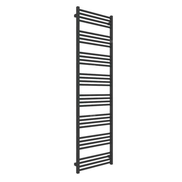 Grzejnik drabinkowy TERMA FIONA, podłączenie SX, wym. 1860 x 530 mm, kolor czarny jak kruk mat RAL9005, moc 832W