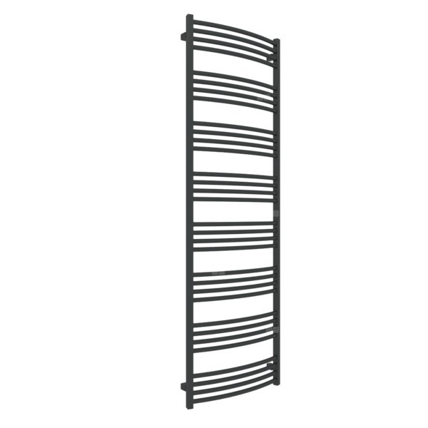 Grzejnik drabinkowy TERMA LENA, podłączenie SX, wym. 1860 x 600 mm, kolor czarny jak kruk mat RAL9005, moc 937W