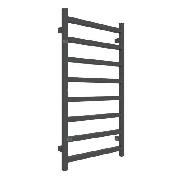 Grzejnik drabinkowy TERMA SIMPLE, podłączenie Z8, wym. 960 x 500 mm, kolor szary czarny soft RAL7021, moc 351W