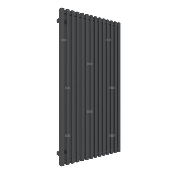 Grzejnik drabinkowy TERMA TRIGA, podłączenie ZX, wym. 1300 x 680 mm, kolor szary czarny soft RAL7021, moc 1168W