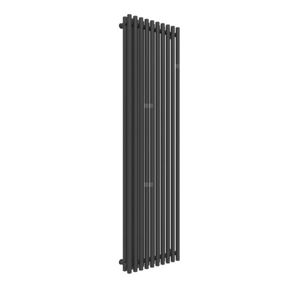 Grzejnik drabinkowy TERMA TUNE VWD, podłączenie ZX, wym. 1800 x 490 mm, kolor czarny sygnałowy mat RAL9004, moc 1612W