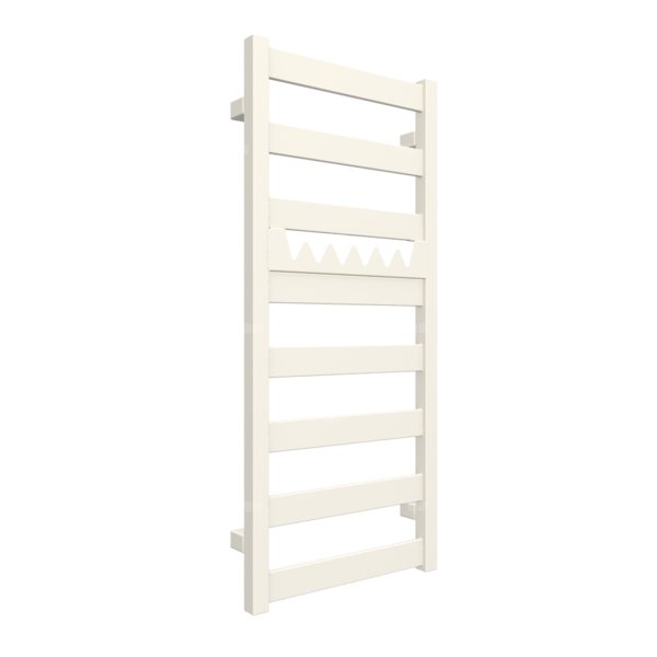 Grzejnik drabinkowy TERMA VIVO, podłączenie Z1, wym. 910 x 400 mm, kolor biały soft RAL9010, moc 295W
