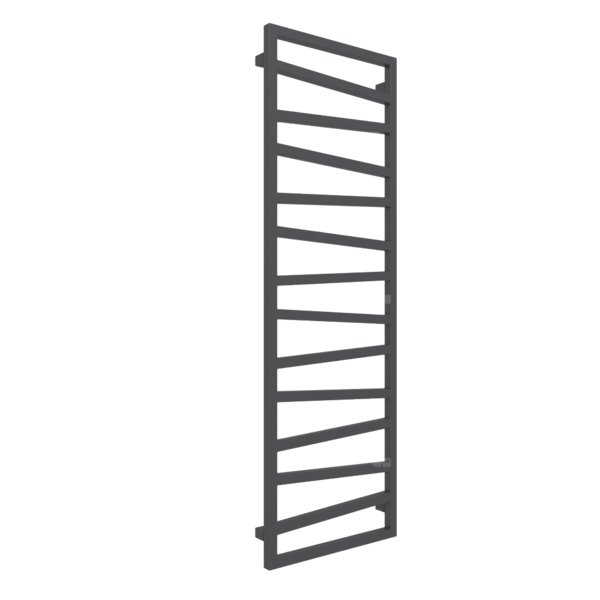Grzejnik drabinkowy TERMA ZIGZAG, podłączenie SX, wym. 1545 x 500 mm, kolor szary czarny RAL7021, moc 581W
