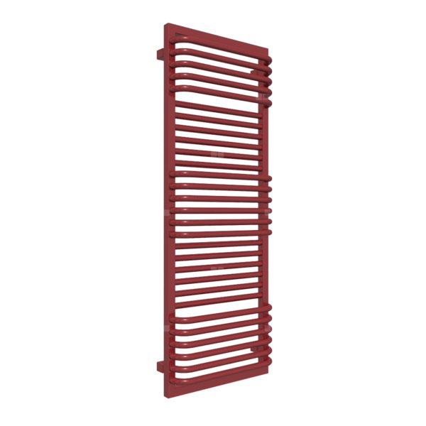 Grzejnik drabinkowy TERMA POC 2, podłączenie SX, wym. 1240 x 450 mm, kolor rubinowy RAL3003, moc 669W