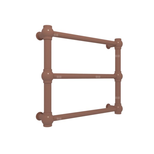 Grzejnik elektryczny TERMA RETRO 504 x 430 mm, kolor Cu, moc 120 W, podłączenie E1, kabel spiralny z wtyczką