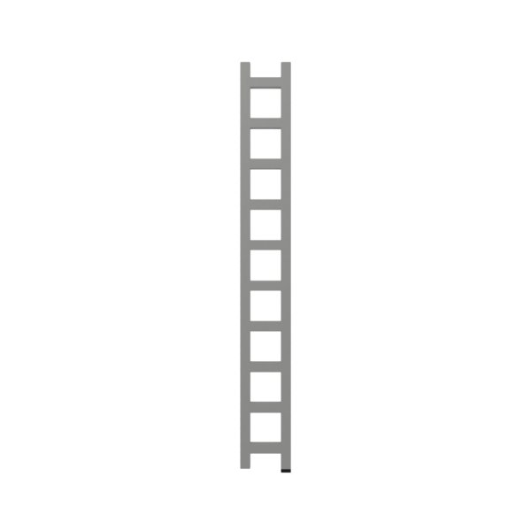 Grzejnik drabinkowy TERMA EASY ONE, podłączenie S8, wym. 1600 x 200 mm, kolor szary kurz RAL7037, moc 314W
