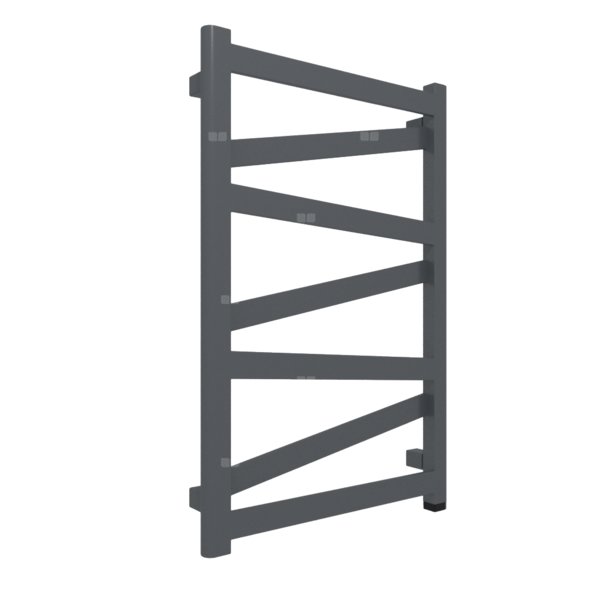 Grzejnik drabinkowy TERMA VIPERA ONE, podłączenie S1, wym. 750 x 500 mm, kolor metaliczna czerń, moc 280W
