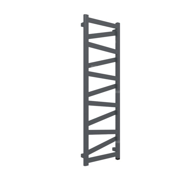Grzejnik drabinkowy TERMA VIPERA ONE, podłączenie S8, wym. 1230 x 400 mm, kolor szary antracytowy RAL7016, moc 382W
