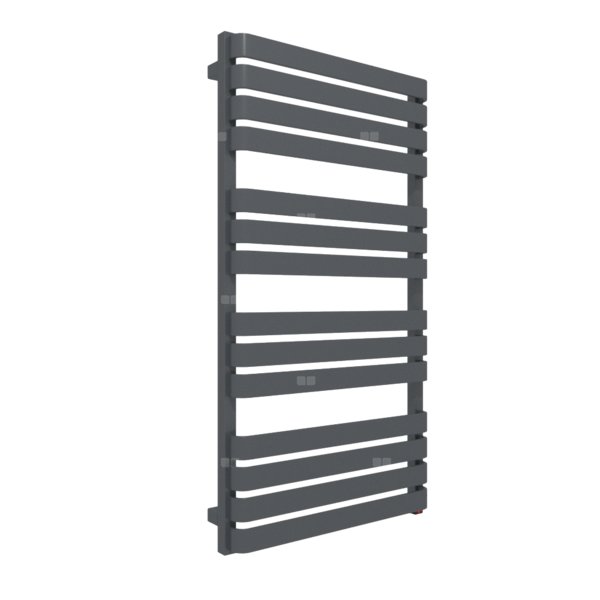 Grzejnik elektryczny TERMA WARP 600 x 1110mm, kolor nowoczesna szarość, moc 600 W, podłączenie E8, kabel prosty z wtyczką