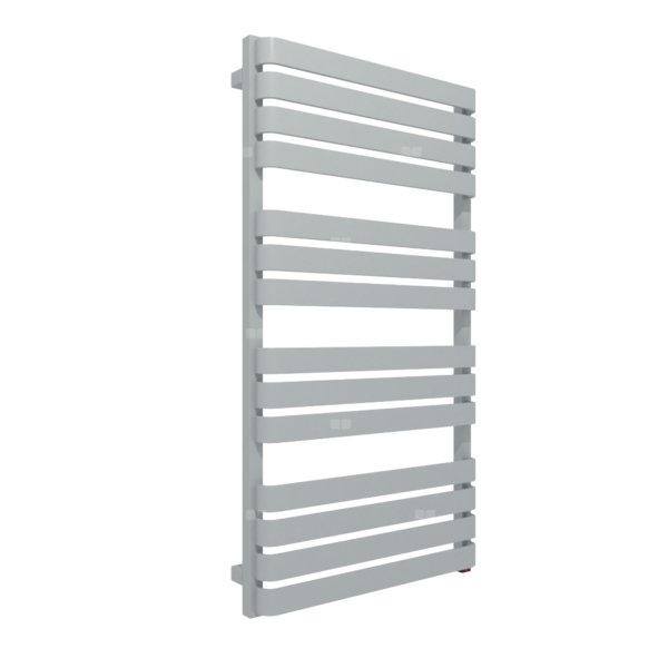 Grzejnik elektryczny TERMA WARP 600 x 1110mm, kolor metaliczny kamień, moc 600 W, podłączenie E8, kabel prosty bez wtyczki srebrzysty