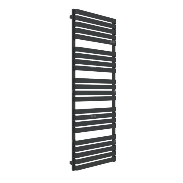 Grzejnik elektryczny TERMA WARP 600 x 1695mm, kolor czarny jak kruk RAL9005, moc 1000 W, podłączenie E1, kabel prosty bez wtyczki