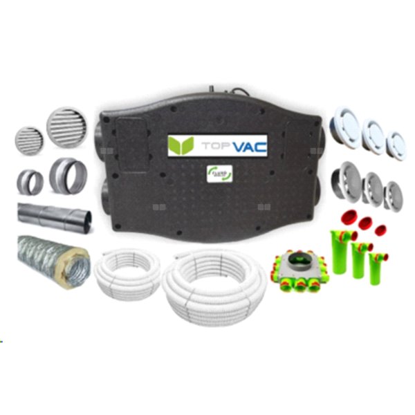 Centrala wentylacyjna TopVac Eko 260 z kompletem instalacyjnym