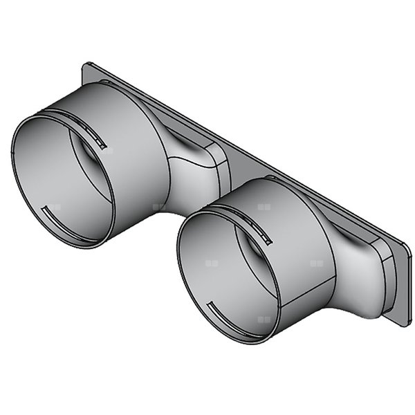 Króciec boczny TopFlex 2 x DN90