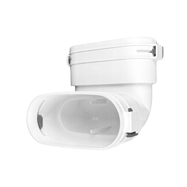 Kolano pionowe o przekroju owalnym systemu płaskiego TopFlex 52mm x 117mm