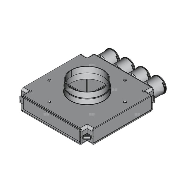 Rozdzielacz końcowy TopFlex DN160/DN63 x 4 / 1-modułowy