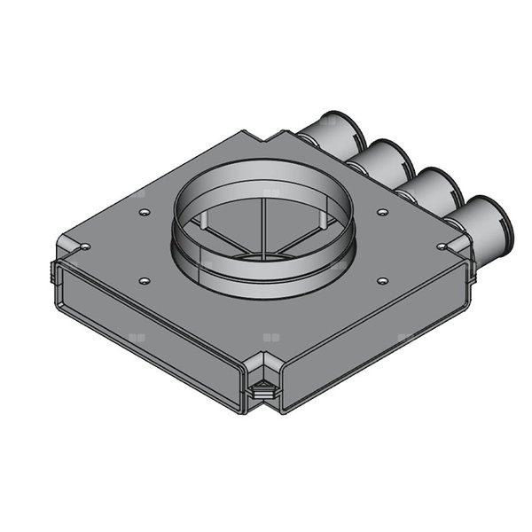 Rozdzielacz końcowy TopFlex DN200/DN63 x 4 / 1-modułowy