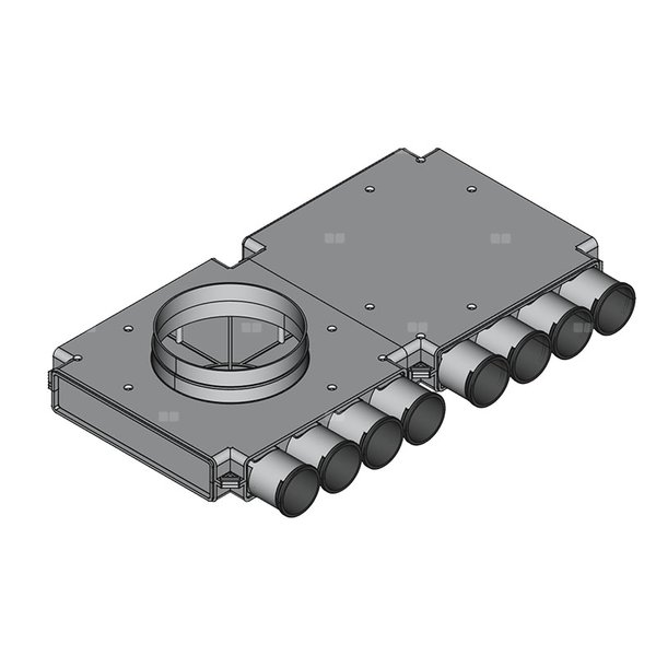 Rozdzielacz końcowy TopFlex DN200/DN63 x 8 / 2-modułowy