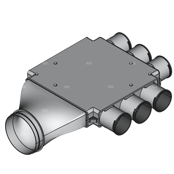 Rozdzielacz z podejściem bocznym TopFlex DN160/DN75 x 6P / 1-modułowy