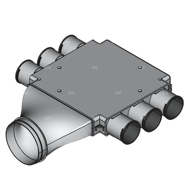 Rozdzielacz z podejściem bocznym TopFlex DN160/DN75 x 6R / 1-modułowy