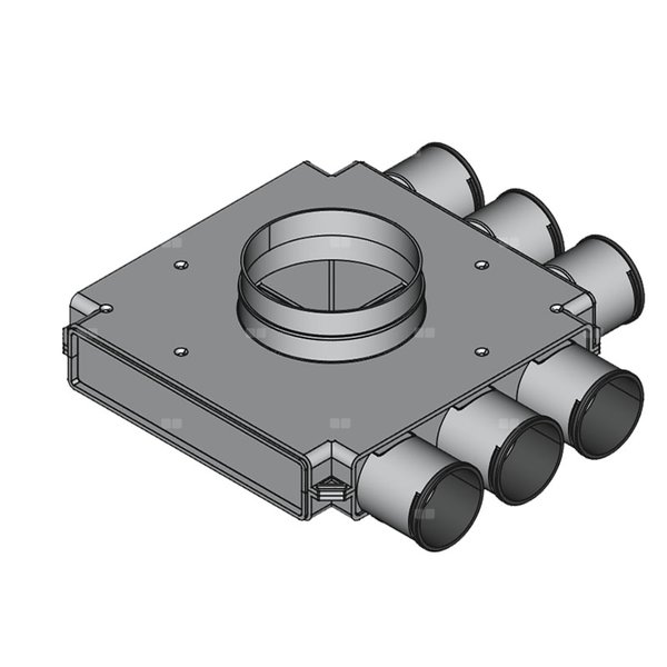Rozdzielacz końcowy TopFlex DN160/DN75 x 6P / 1-modułowy - montaż pod stropem