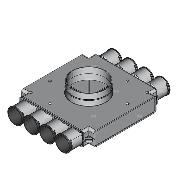 Rozdzielacz przelotowy TopFlex DN200/DN160/DN63 x 8R / 1-modułowy