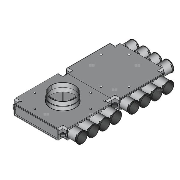 Rozdzielacz przelotowy TopFlex DN200/DN160/DN63 x 12 / 2-modułowy