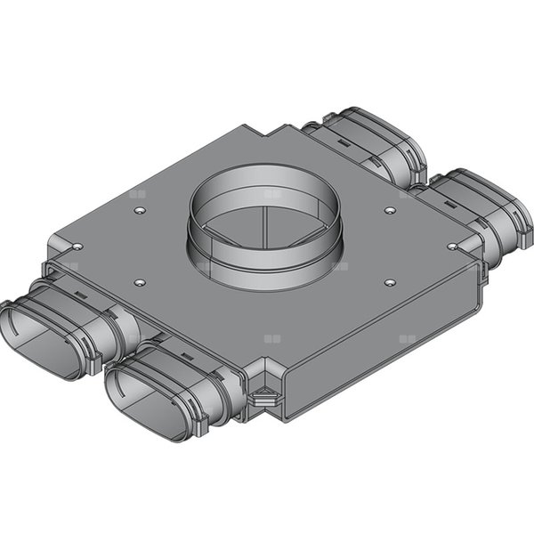 Rozdzielacz przelotowy TopFlex DN200/DN160/52mm x 117mm x 4R / 1-modułowy