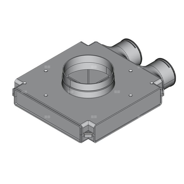 Rozdzielacz przelotowy TopFlex DN200/DN160/DN90 x 2 / 1-modułowy - montaż na stropie