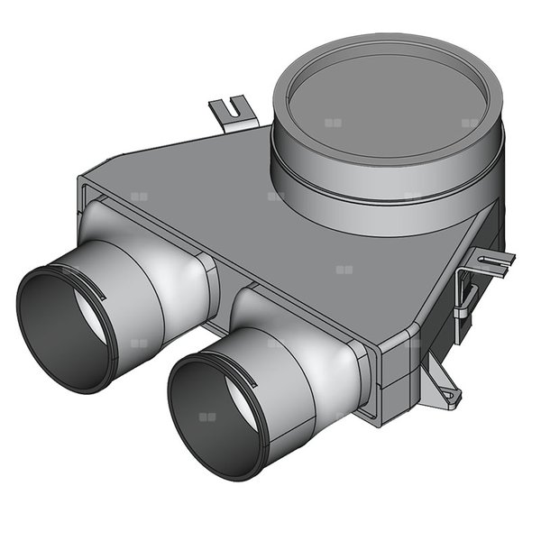 Skrzynka rozprężna TopFlex Premium DN160/2 x DN90 - montaż na stropie