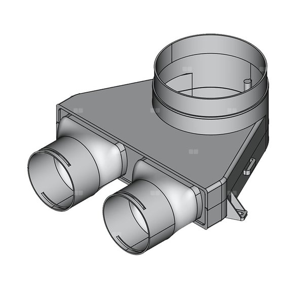 Skrzynka rozprężna TopFlex DN160/2 x DN90 - montaż na stropie