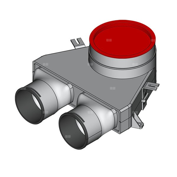 Skrzynka rozprężna TopFlex Premium DN160/2 x DN90 - montaż pod stropem
