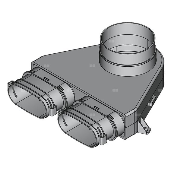Skrzynka rozprężna TopFlex DN125/1 x 52mm x 117mm - montaż na stropie i pod stropem