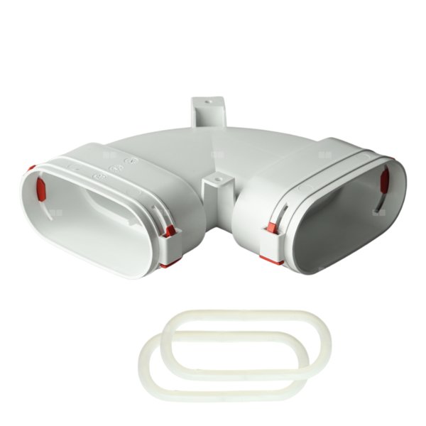 Kolano poziome system płaski TopFlex Premium 52 mm x 117 mm (komplet z uszczelkami, klipsami)