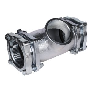 Łącznik flanszowy obustronnie zaciskowy z gwintem wewnętrznym  TF 3'' x 3'' x 3''