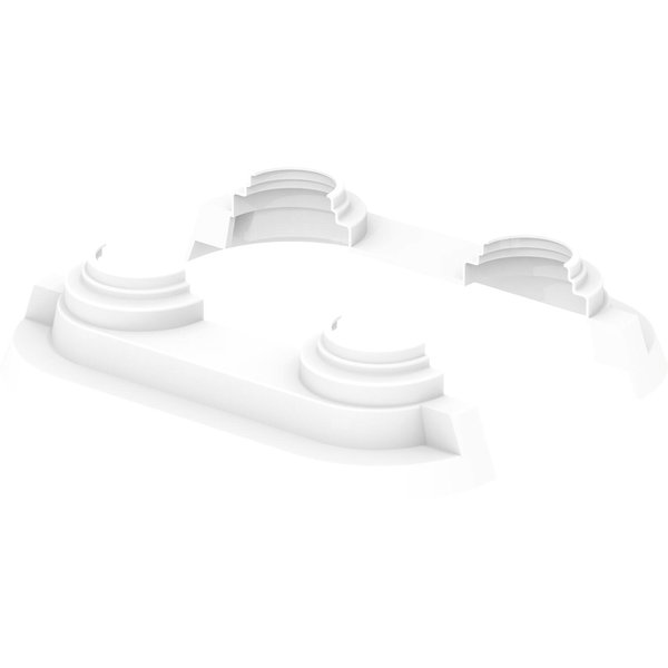 Uponor Smart Radi rozeta podwójna biała 14-20