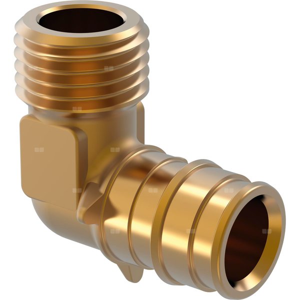 Uponor Q&E kolano z gwintem zewnętrznym PL 20-G1/2'' MT