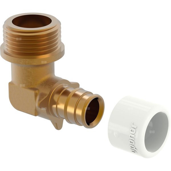 Uponor Q&E kolano z gwintem zewnętrznym NKB DR 18-3/4'' MT