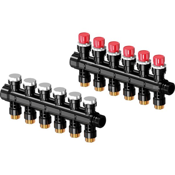 Uponor Vario PLUS rozdz. ze śrubą reg. LS 6 x 3/4 Euro