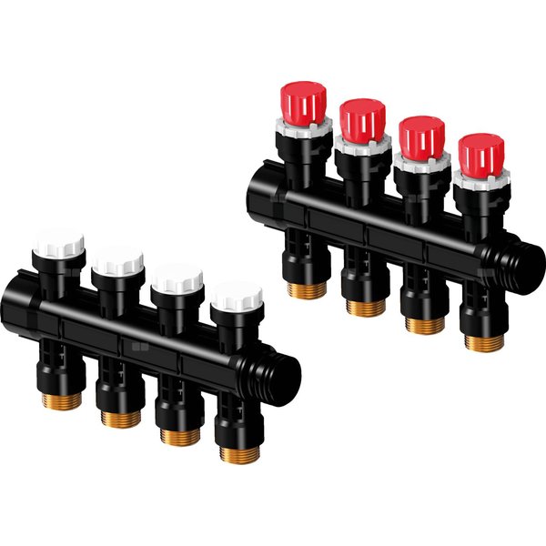 Uponor Vario PLUS rozdz. ze śrubą reg. LS 4 x 3/4 Euro