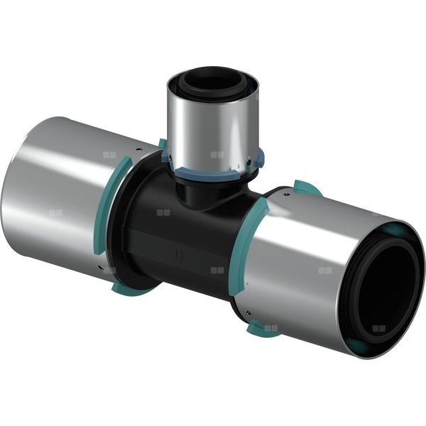Uponor S-Press trójnik redukcyjny PPSU 63-40-63