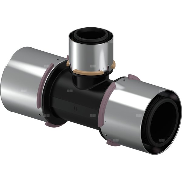 Uponor S-Press trójnik redukcyjny PPSU 75-50-75